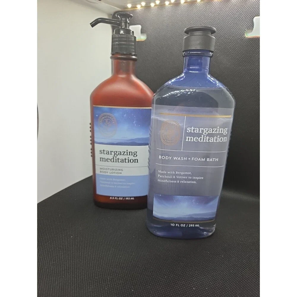 Bath & Body Works STARGAZING MEDITATION BODY LOTION, BODY WASH & FOAM BATH HB10